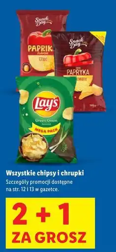 Lidl Wszystkie chipsy i chrupki oferta