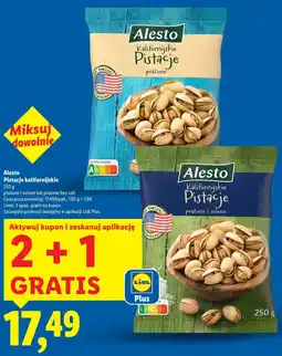 Lidl Alesto Pistacje kalifornijskie prażone/próżone i solone oferta