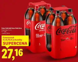 Lidl Coca-Cola lub Coca-Cola Zero (4 x 2 L) oferta