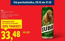 Lidl Piwo Żubr 12x500ml oferta