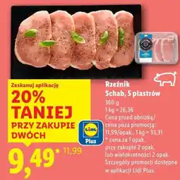 Lidl Rzeźnik Schab, 5 plastrów oferta