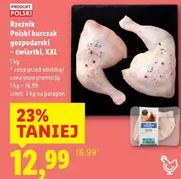 Lidl Rzeźnik Polski kurczak gospodarski – ćwiartki, XXL 1 kg oferta