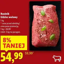 Lidl Udziec wołowy oferta