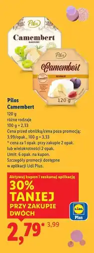 Lidl Pilos Camembert oferta