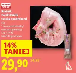 Lidl Rzeźnik Polski królik – tuszka z podrobami 1 kg oferta