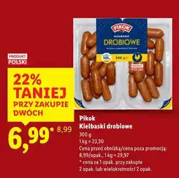 Lidl Pikok Kiełbaski drobiowe 300g oferta