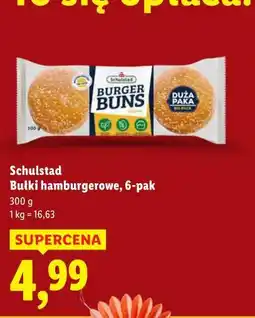 Lidl Schulstad Bułki hamburgerowe, 6-pak oferta