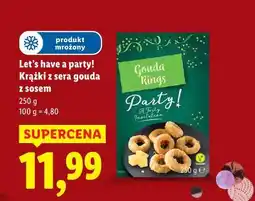 Lidl Let’s have a party! Krążki z sera gouda z sosem oferta