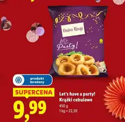 Lidl Let’s have a party! Krążki cebulowe (Onion Rings) oferta