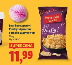 Lidl Let’s have a party! Przekąski pszenne o smaku paprykowym oferta