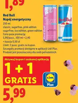 Lidl Red Bull Napój energetyczny (250ml) oferta