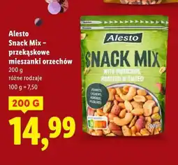 Lidl Alesto Snack Mix – przekąskowe mieszanki orzechów oferta