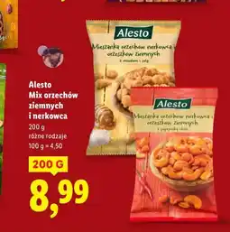Lidl Alesto Mix orzechów ziemnych i nerkowca oferta