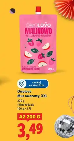 Lidl Owolovo Mus owocowy, XXL 200g oferta