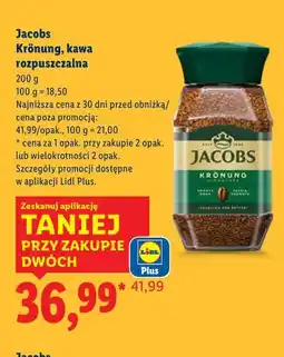 Lidl Jacobs Krönung, kawa rozpuszczalna 200g oferta