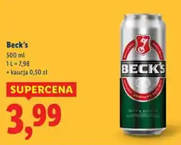 Lidl Piwo Beck's oferta