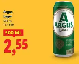 Lidl Piwo Argus Lager (500 ml) oferta