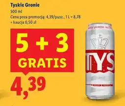 Lidl Piwo Tyskie Gronie oferta