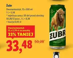 Lidl Żubr (12 x 500 ml) oferta