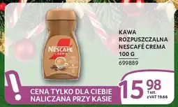 Selgros Kawa rozpuszczalna nescafé crema oferta
