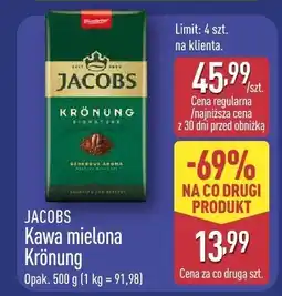 ALDI Kawa rozpuszczalna Jacobs Cronat Gold oferta