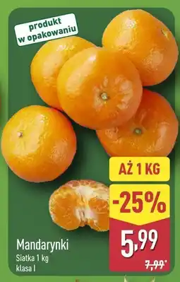 ALDI Mandarynki klasa I oferta