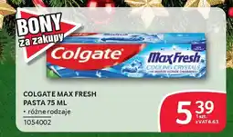 Selgros Colgate max fresh pasta oferta