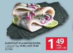 Selgros Śledź filet a'la matias extra oferta