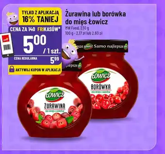 Żurawina lub borówka do mięs Łowicz