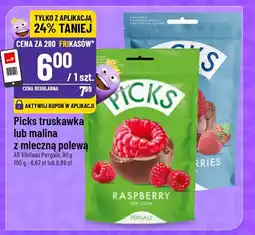 Polomarket Picks truskawka lub malina z mleczną polewą AB Vilniaus Pergale oferta