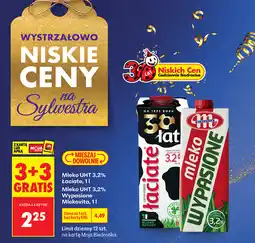 Biedronka Mleko UHT 3,2% Łaciate/Mleko UHT 3,2% Wypasione Mlekovita, 1 l oferta