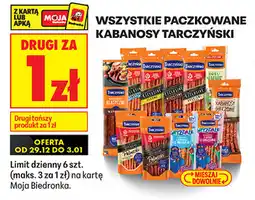 Biedronka Wszystkie paczkowane kabanosy Tarczyński oferta