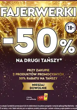 Biedronka Fajerwerki -50% na drugi tańszy oferta