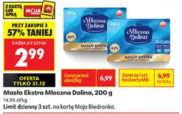 Biedronka Masło Ekstra Mleczna Dolina, 200 g oferta