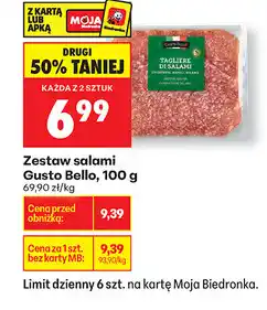 Biedronka Zestaw salami Gusto Bello, 100 g oferta