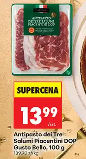 Biedronka Antipasto dei Tre Salumi Piacentini DOP Gusto Bello, 100 g oferta