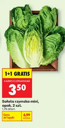 Biedronka Sałata rzymska mini, opak. 2 szt oferta