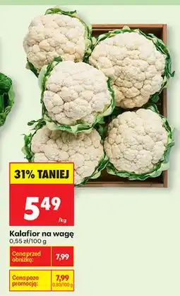 Biedronka Kalafior na wagę oferta