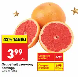 Biedronka Grapefruit czerwony na wagę oferta