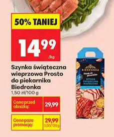Biedronka Szynka świąteczna wieprzowa Prosto do piekarnika Biedronka oferta