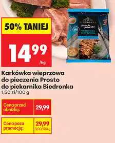 Biedronka Karkówka wieprzowa do pieczenia Prosto do piekarnika Biedronka oferta