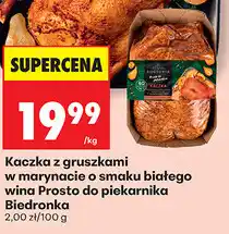 Biedronka Kaczka z gruszkami w marynacie o smaku białego wina Prosto do piekarnika Biedronka oferta