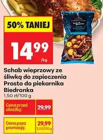 Biedronka Schab wieprzowy ze śliwką do zapieczenia Prosto do piekarnika Biedronka oferta