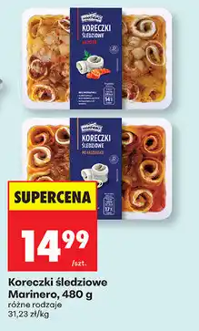 Biedronka Koreczki śledziowe Marinero, 480 g oferta