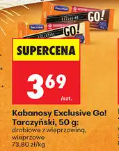 Biedronka Kabanosy Exclusive Go! Tarczyński, 50 g oferta