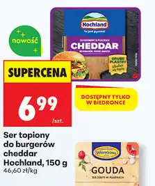 Biedronka Ser topiony do burgerów cheddar Hochland, 150g oferta