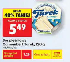 Biedronka Ser pleśniowy Camembert Turek, 120g oferta