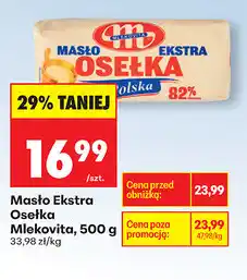 Biedronka Masło Ekstra Osełka Mlekovita, 500 g oferta