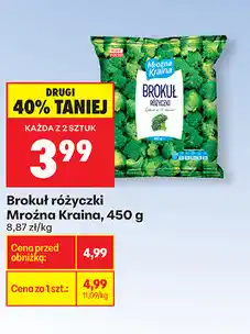 Biedronka Brokuł różyczki Mrożona Kraina, 450 g oferta