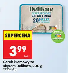 Biedronka Serek kremowy ze skyrem Delikate, 200 g oferta